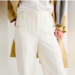 Sydney wide-leg pant in bi-stretch cotton blend